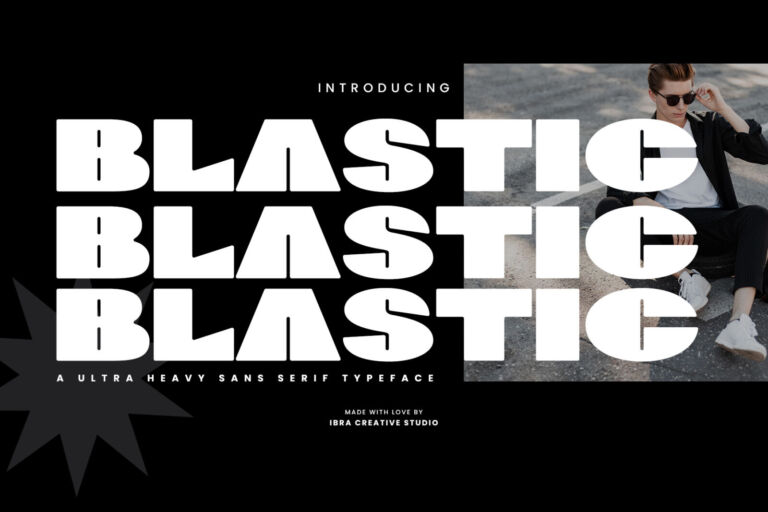 Blastic – An Ultra Heavy Sans Serif Typeface font preview