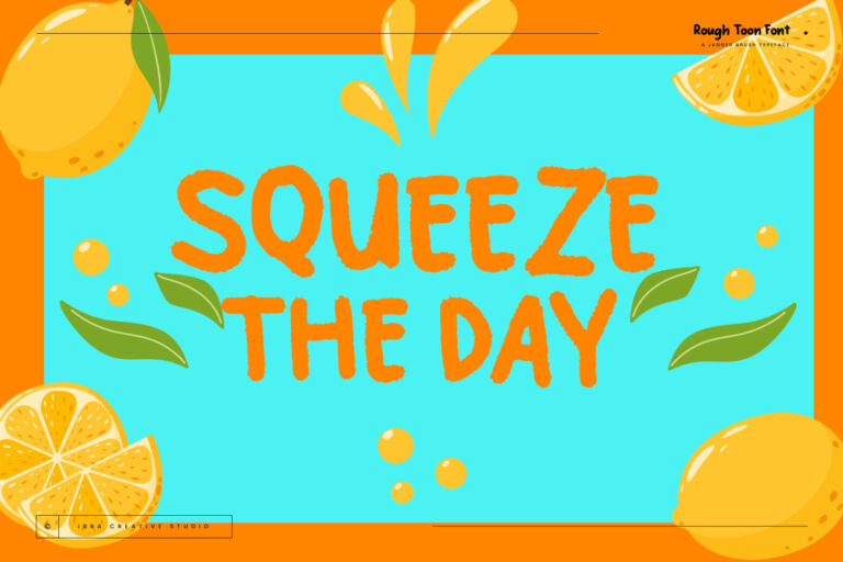 Rough Toon – A Jagged Brush Typeface font preview